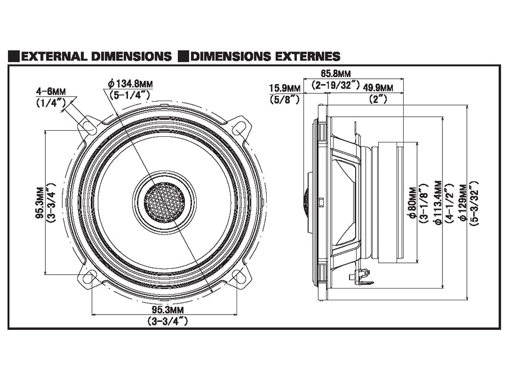 S2-S50 - Haut-parleurs coaxiaux à 2 voies 13 cm Hi-Res Audio
