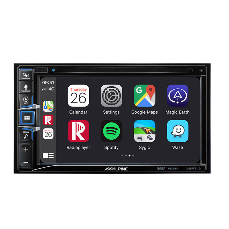 INE-W611 - Station multimédia 2-DIN avec écran tactile