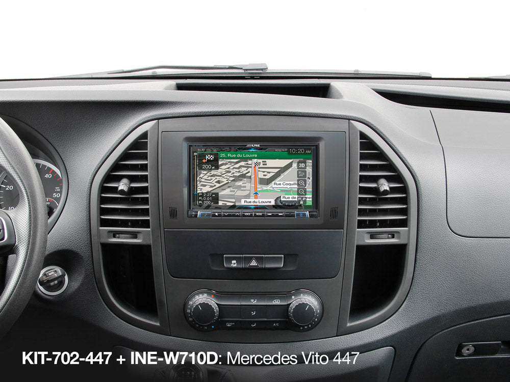 KIT-702-447 - Kit d'installation 7 pouces avec interface CAN-Bus pour Mercedes Vito (447)