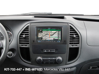 KIT-702-447 - Kit d'installation 7 pouces avec interface CAN-Bus pour Mercedes Vito (447)
