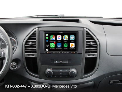 KIT-802-447 - Kit d'installation 8 pouces avec interface CAN-Bus pour Mercedes Vito (447)