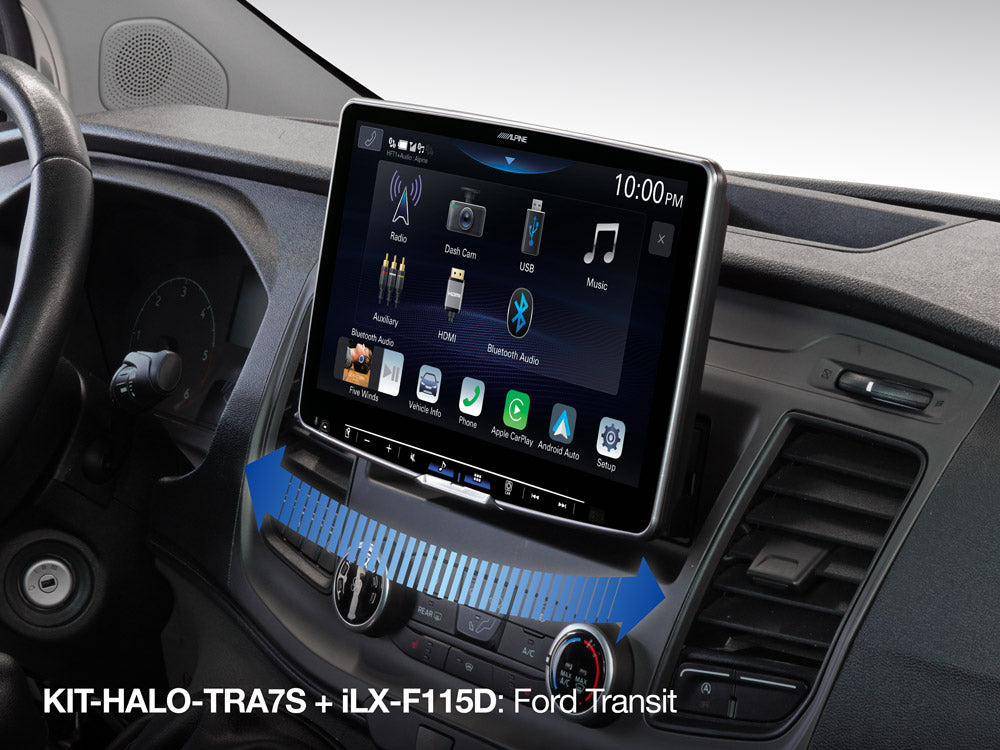 KIT-HALO-TRA7S - Kit d'installation ajustable pour Ford Transit Custom