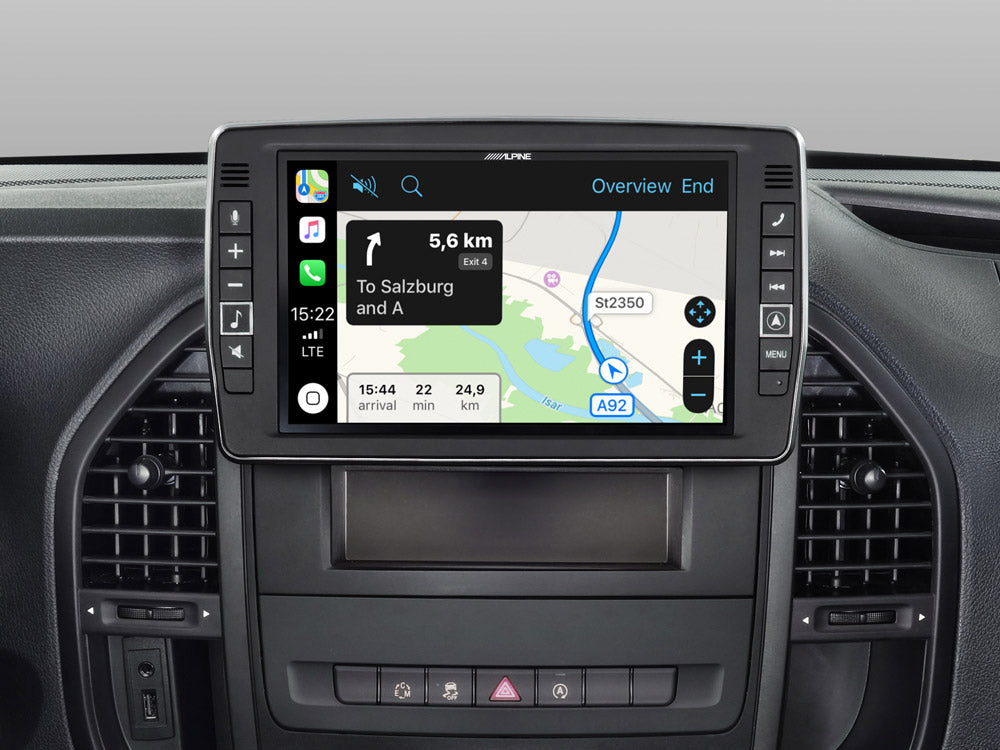 X903D-V447 - Système de navigation 9 pouces pour Mercedes Vito (447)