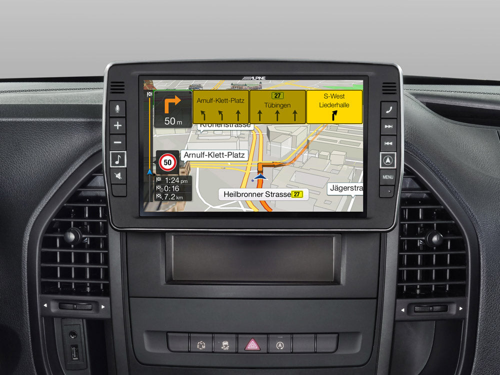 X903D-V447 - Système de navigation 9 pouces pour Mercedes Vito (447)