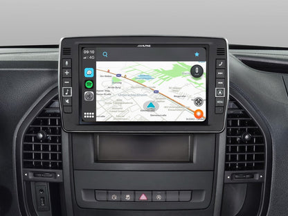 X903D-V447 - Système de navigation 9 pouces pour Mercedes Vito (447)