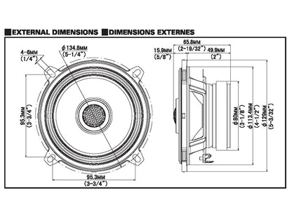 S2-S50 - Haut-parleurs coaxiaux à 2 voies 13 cm Hi-Res Audio