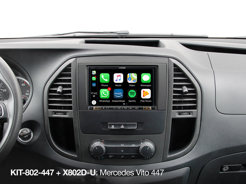 KIT-802-447 - Kit d'installation 8 pouces avec interface CAN-Bus pour Mercedes Vito (447)