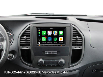 KIT-802-447 - Kit d'installation 8 pouces avec interface CAN-Bus pour Mercedes Vito (447)