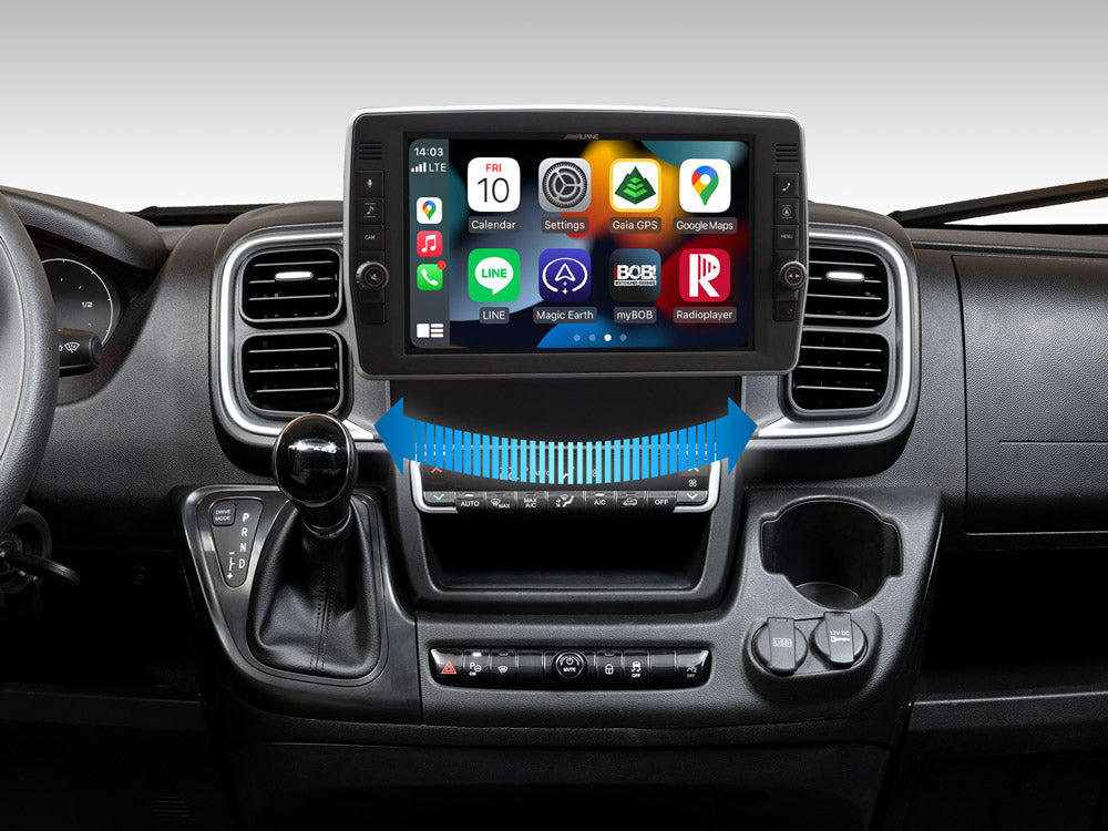 X903D-DU8S - Système de navigation 9 pouces avec écran ajustable pour Fiat Ducato 8