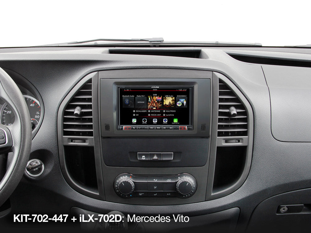 KIT-702-447 - Kit d'installation 7 pouces avec interface CAN-Bus pour Mercedes Vito (447)
