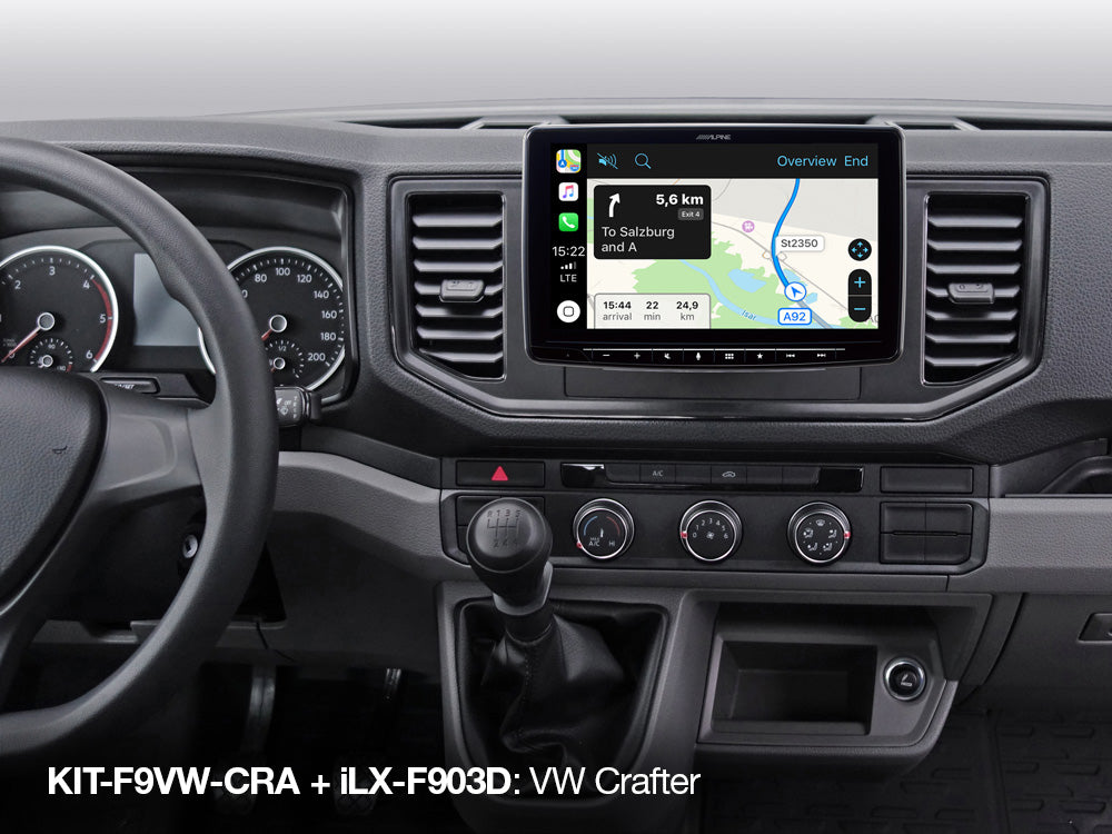 KIT-F9VW-CRA - Kit d'installation  iLX-F903D / INE-F904D pour VW Crafter (2017 et plus récent)